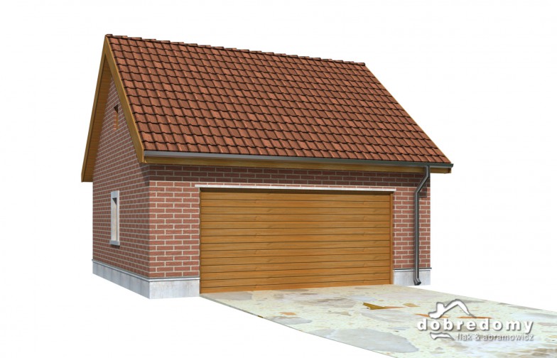 budowa domu Garaż G4 odbicie lustrzane- New-House