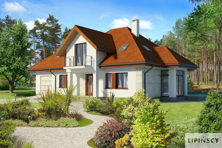 Budowa domu Dijon III DCP234b (odbicie lustrzane) z New-House