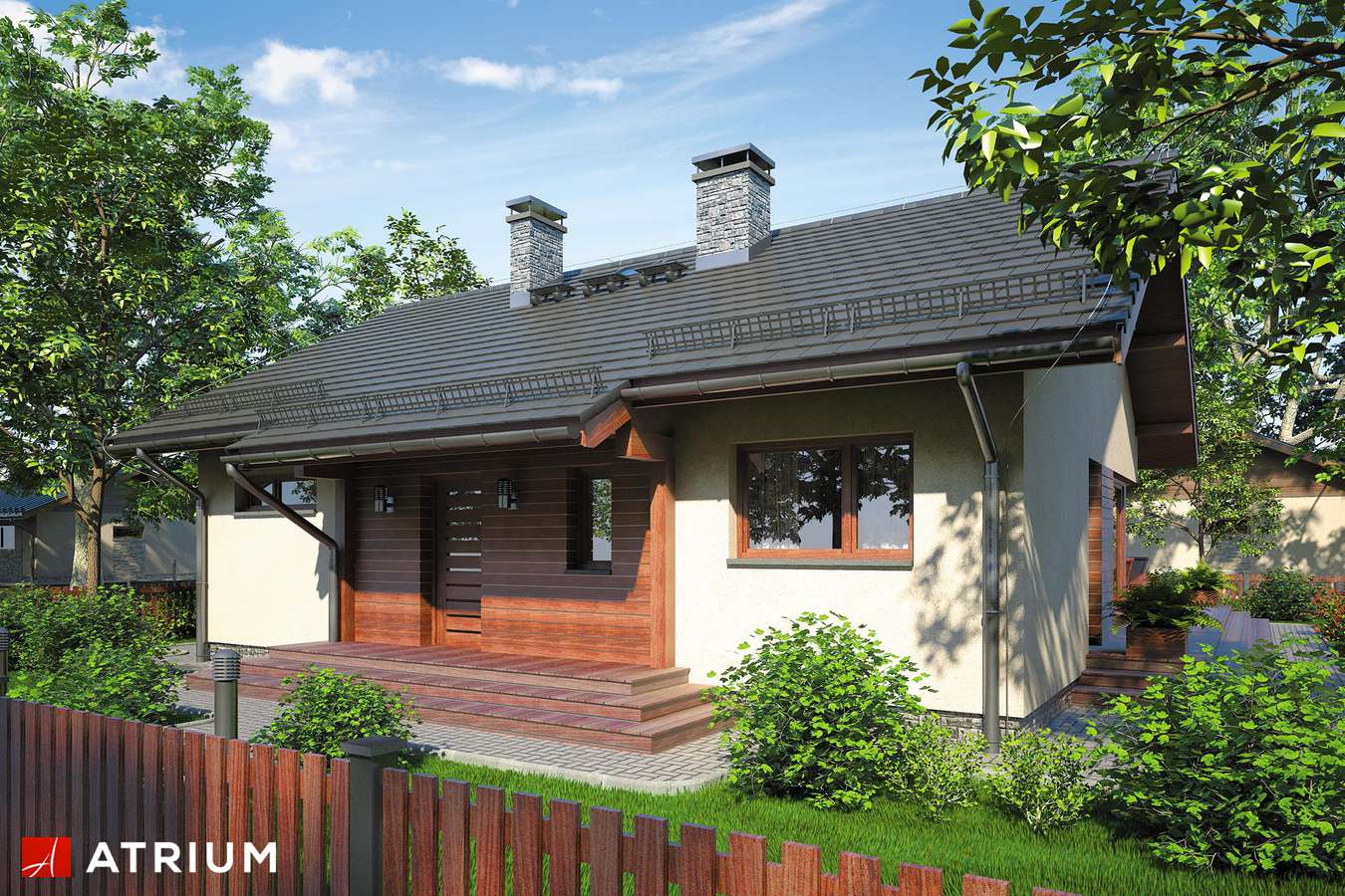 budowa domu Amber IV odbicie lustrzane - New-House