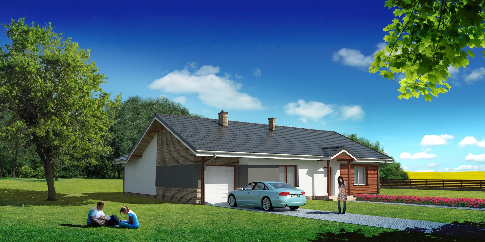 budowa domu Angustus I G2 (Odbicie lustrzane) - New-House