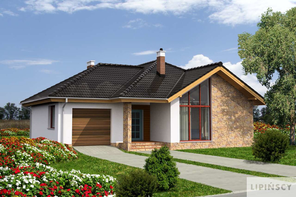 Budowa domu Ajaccio III DCB73b (odbicie lustrzane) z New-House