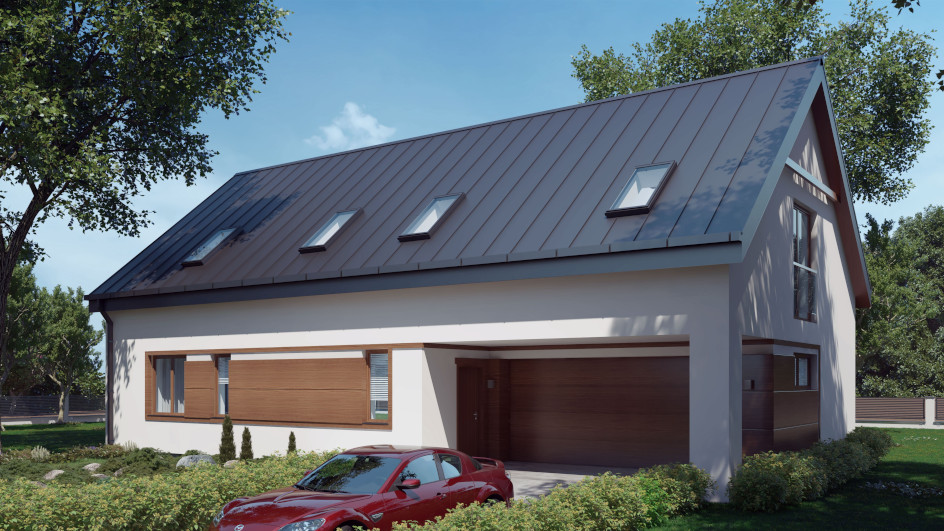 Budowa domu uA101 (odbicie lustrzane) z New-House