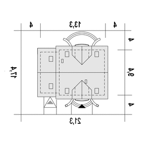 Dom Dla Ciebie 5 z garażem 1-st. [A2] (odbicie lustrzane) - miniatura 10