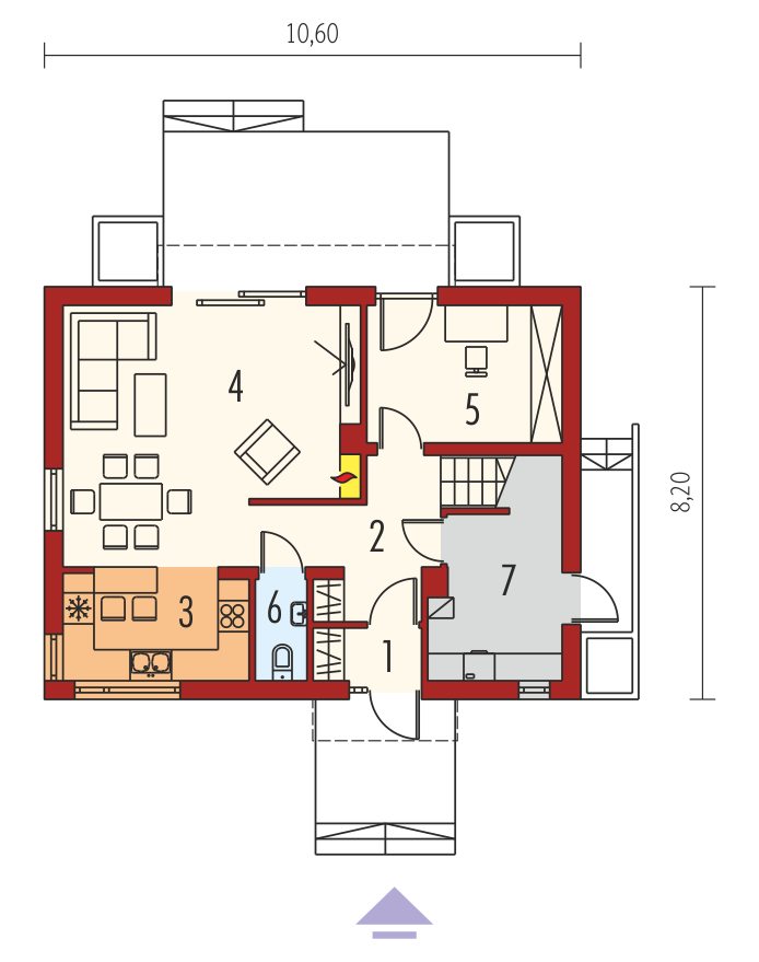 E1 (wersja A) MULTI-COMFORT (odbicie lustrzane) - miniatura 5