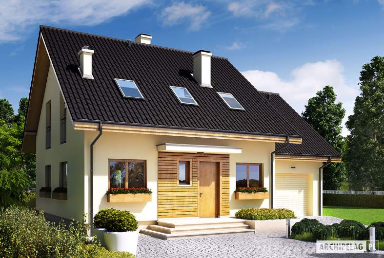 budowa domu E3 II G1 ECONOMIC (wersja A) (odbicie lustrzane) - New-House