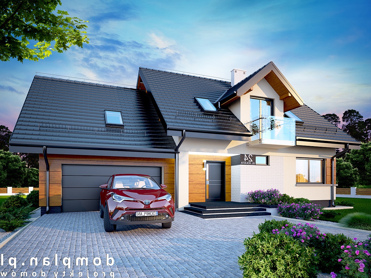 budowa domu TORINA MAŁA 2M (Odbicie lustrzane) - New-House