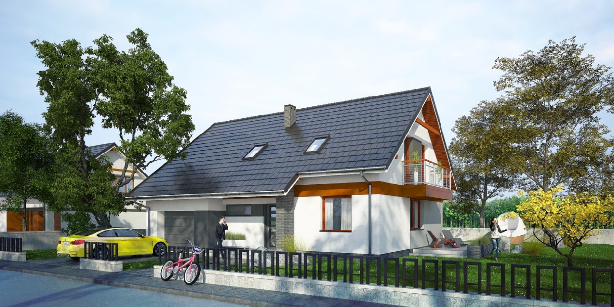 budowa domu Propositus I G1 (Odbicie lustrzane) - New-House