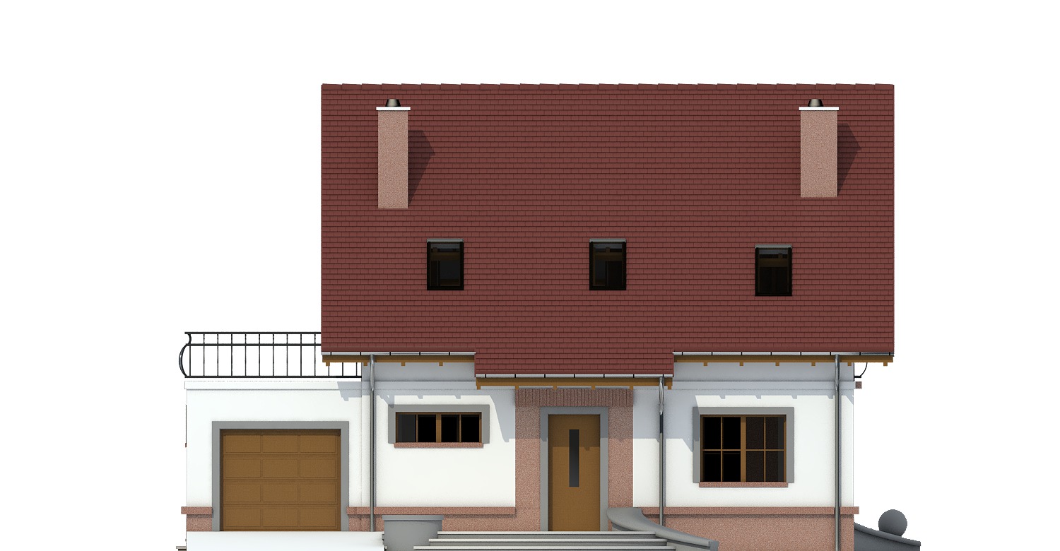 Sosnówka II z garażem 1-st. [A] (odbicie lustrzane) - miniatura 2