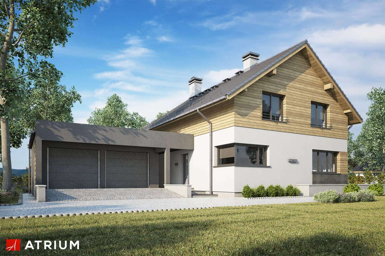 budowa domu Samba Plus II (odbicie lustrzane) - New-House