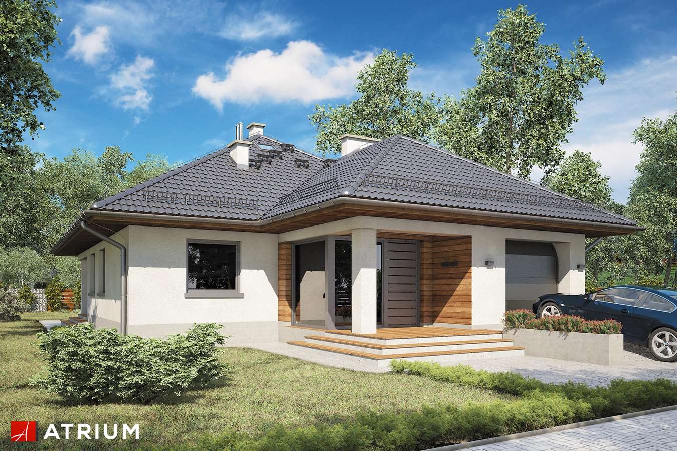 budowa domu Modelowy II odbicie lustrzane - New- House