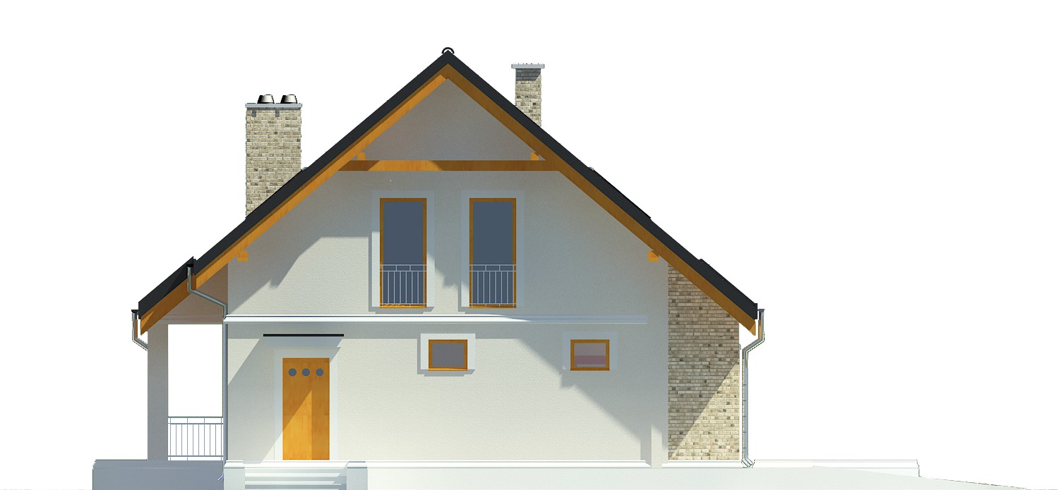 Alka z garażem 1-st. [A] (odbicie lustrzane) - miniatura 4