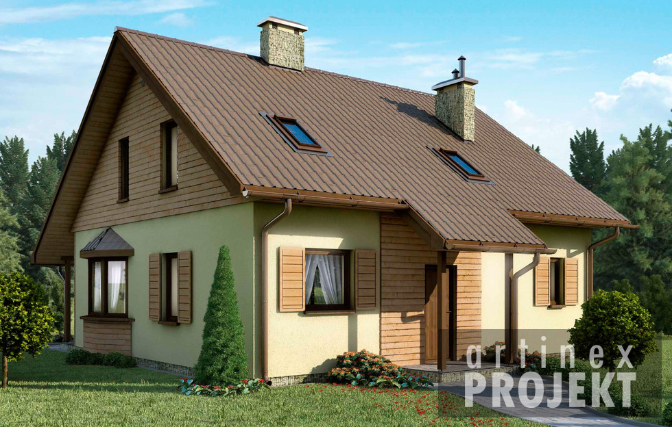 budowa domu - D03 (odbicie lustrzane) - New-House