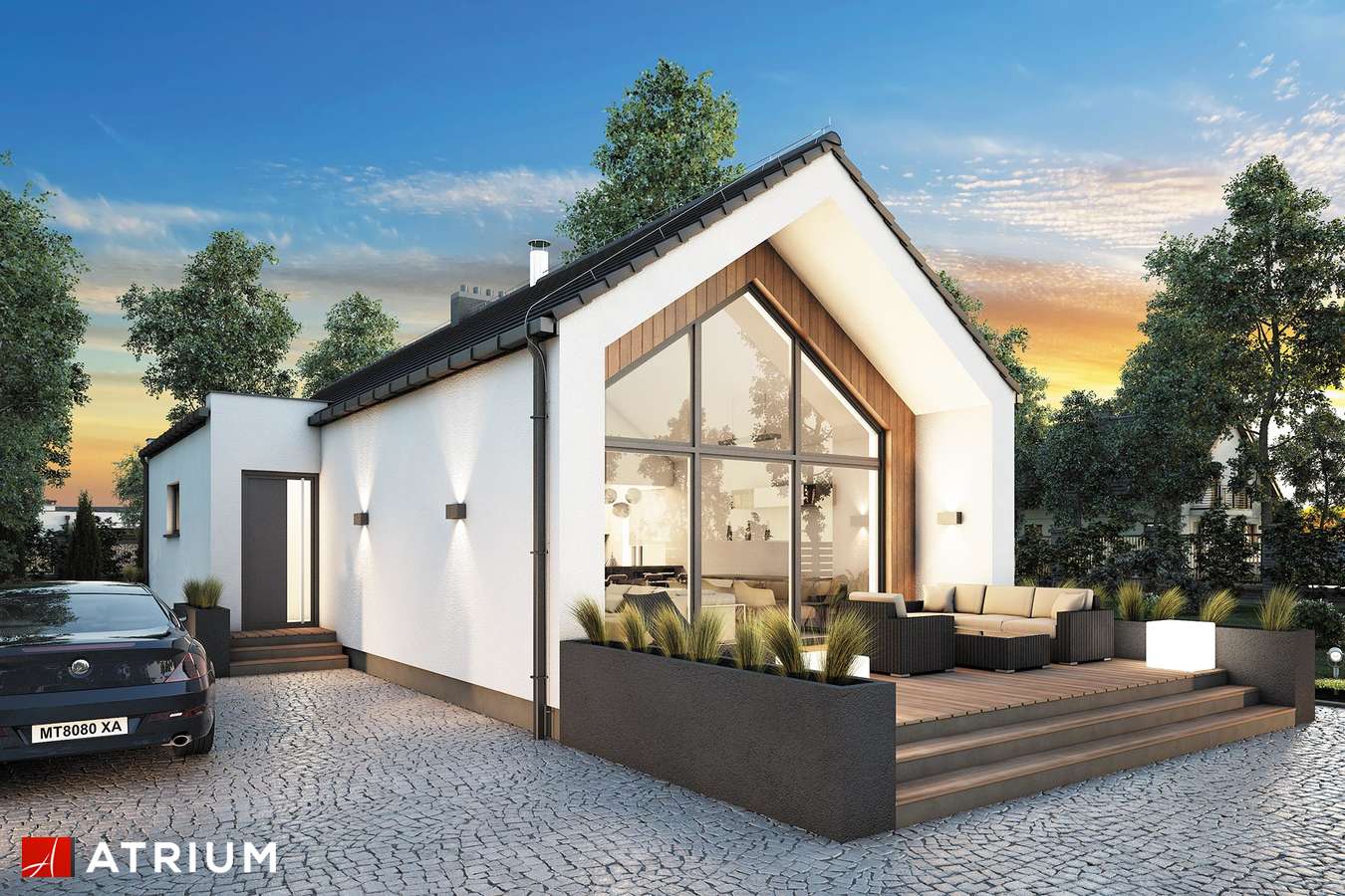 budowa domu Neptun III odbicie lustrzane - New-House