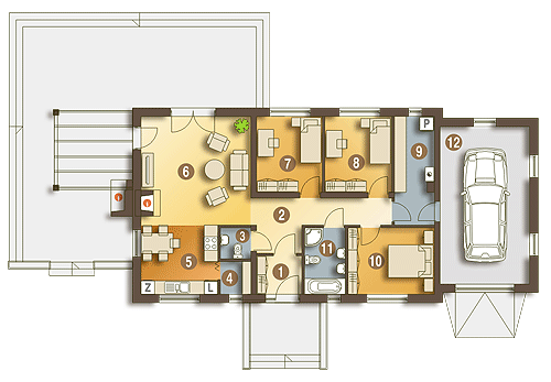 Piotr II z garażem 1-st. [A] - miniatura 8