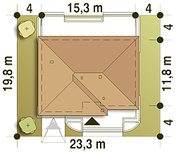 Jerzyk II z garażem 1-st. [A] (odbicie lustrzane) - miniatura 9