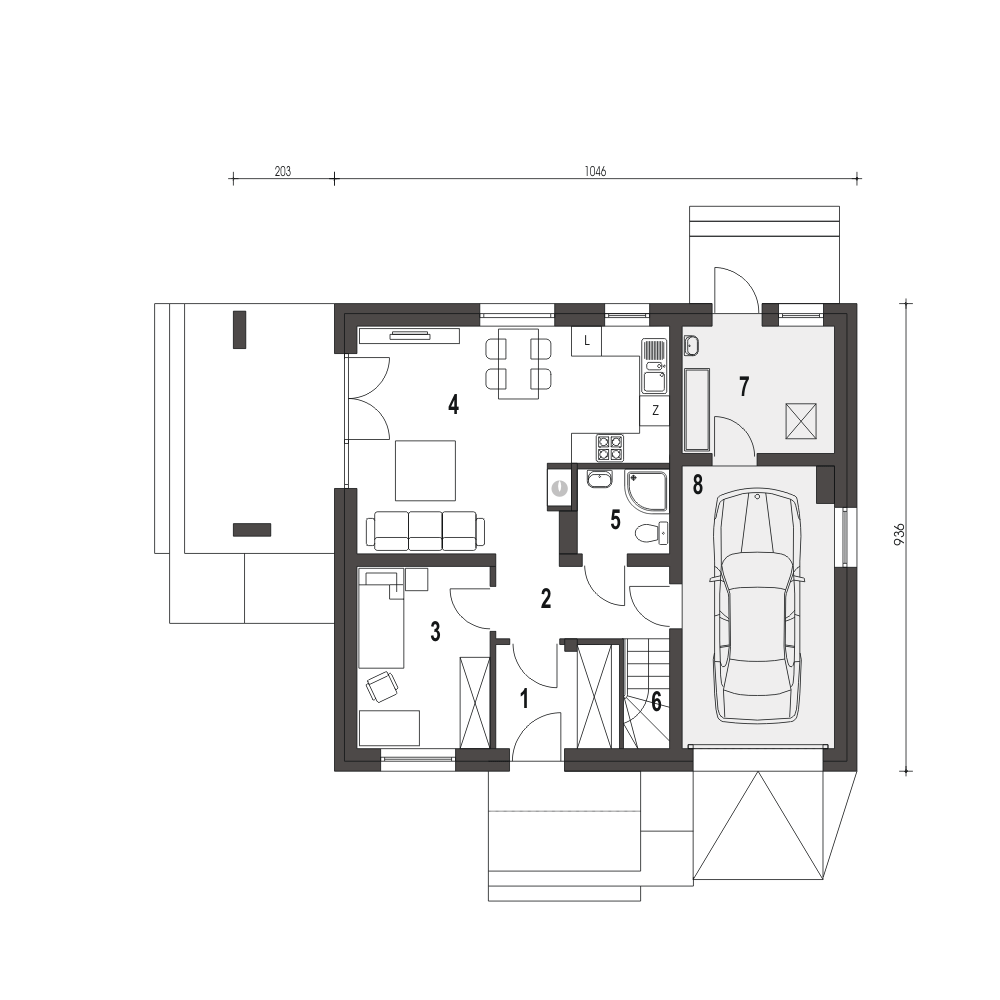 Monika z garażem 1-st. [A] - miniatura 8