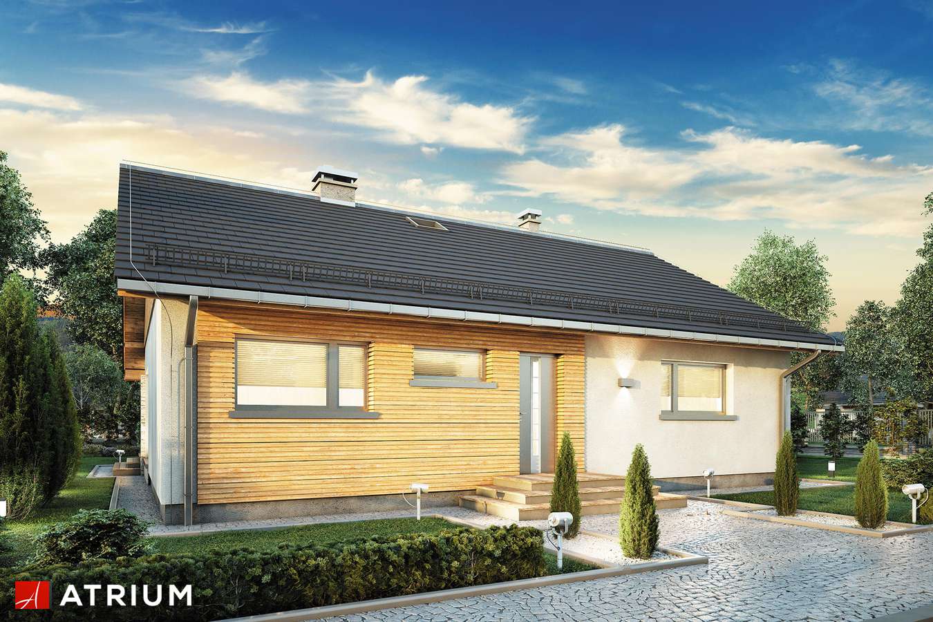 budowa domu Roy III odbicie lustrzane - New-House