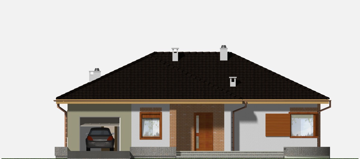 Jerzyk II z garażem 1-st. [A] (odbicie lustrzane) - miniatura 2