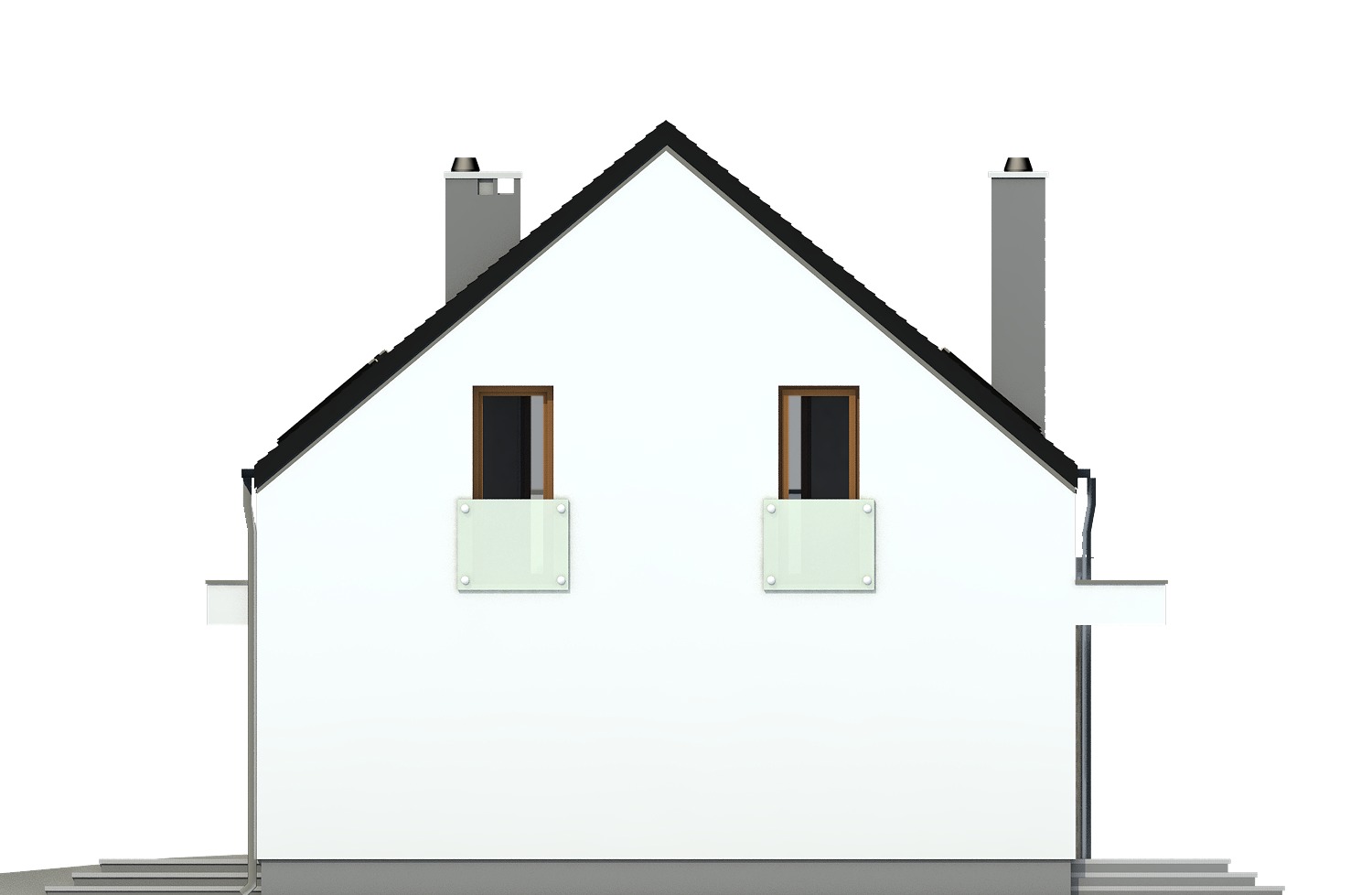 Sosnówka z garażem 1-st. [A] (odbicie lustrzane) - miniatura 3
