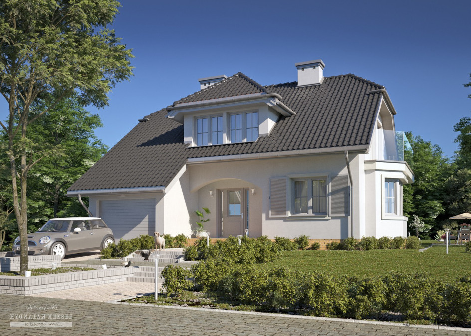 Budowa domu LK&544 (odbicie lustrzane) z New-House