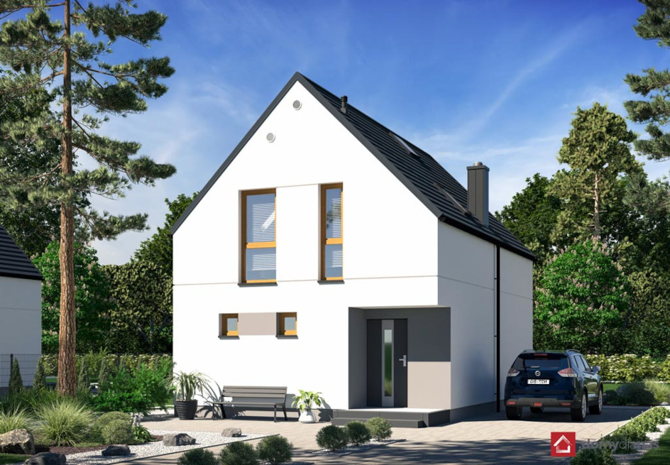 budowa domu - N27-BG (odbicie lustrzane) - New-House
