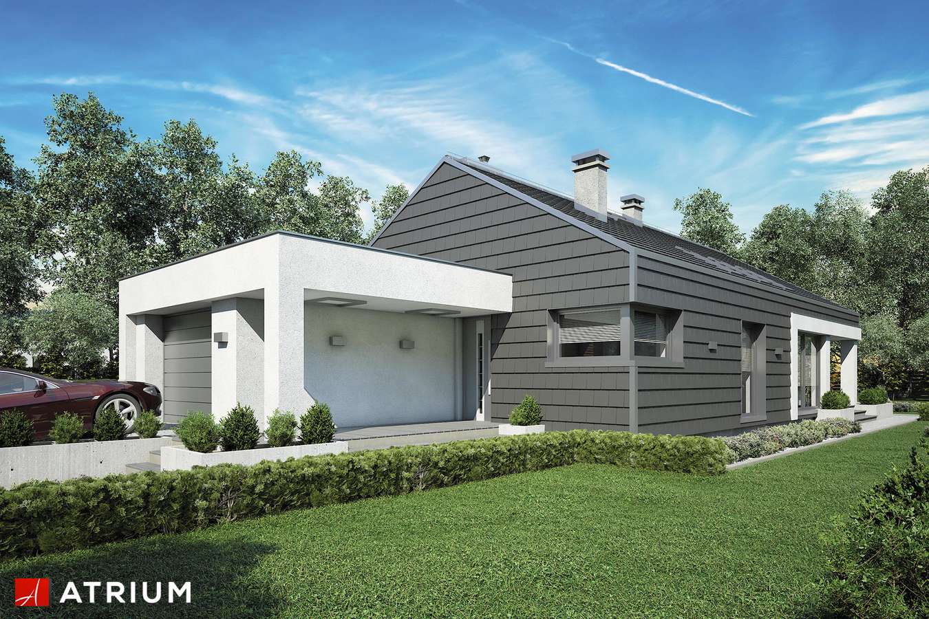 budowa domu Pelikan Slim III odbicie lustrzane - New-House