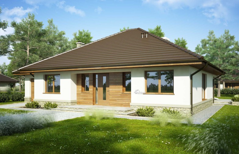 budowa domu Benedykt II odbicie lustrzane - New-House