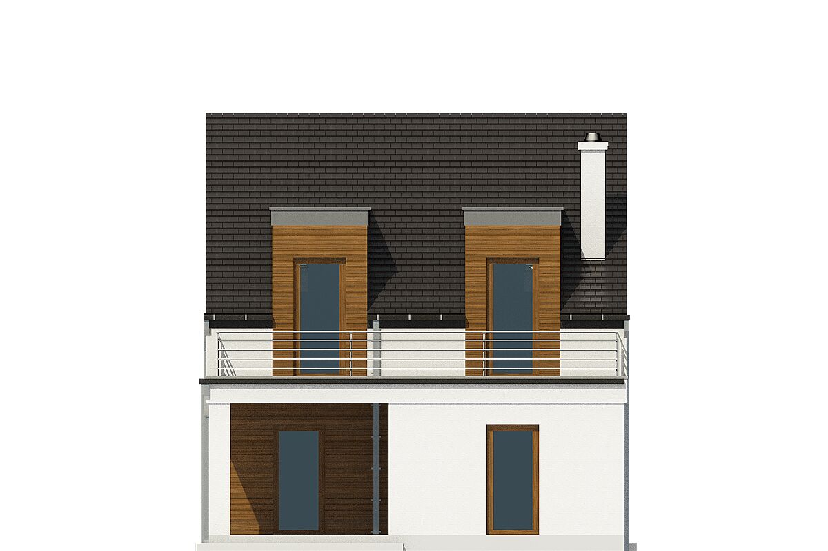 Makolągwa z garażem 1-st. [A] (odbicie lustrzane) - miniatura 4
