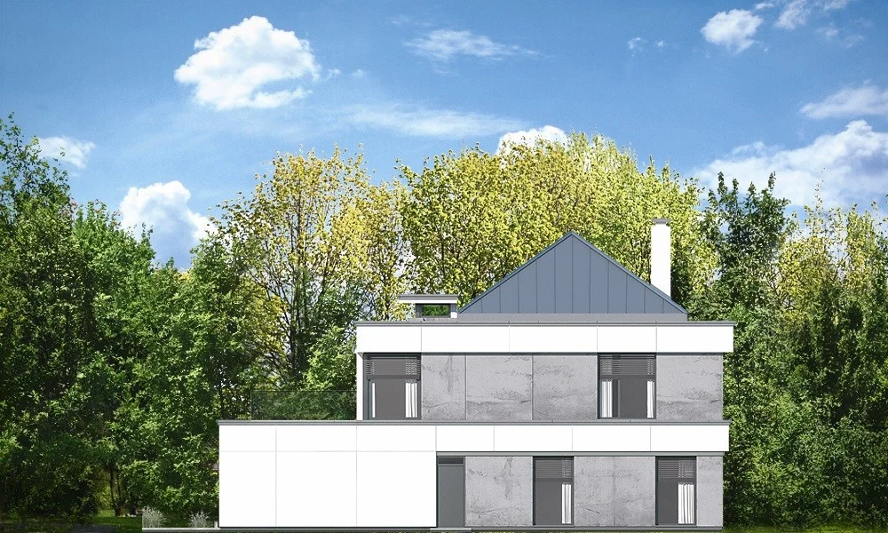 budowa domu Willa Floryda 4 (odbicie lustrzane) - New-House