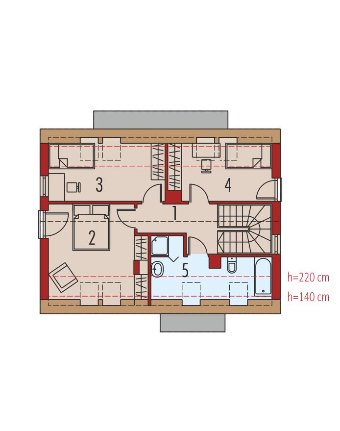 E1 (wersja A) MULTI-COMFORT (odbicie lustrzane) - miniatura 6