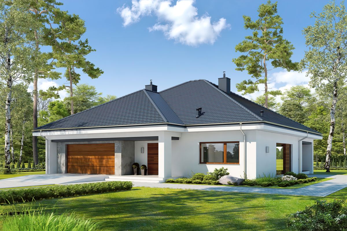 budowa domu DOSTEPNY D45 WARIANT III - New-House
