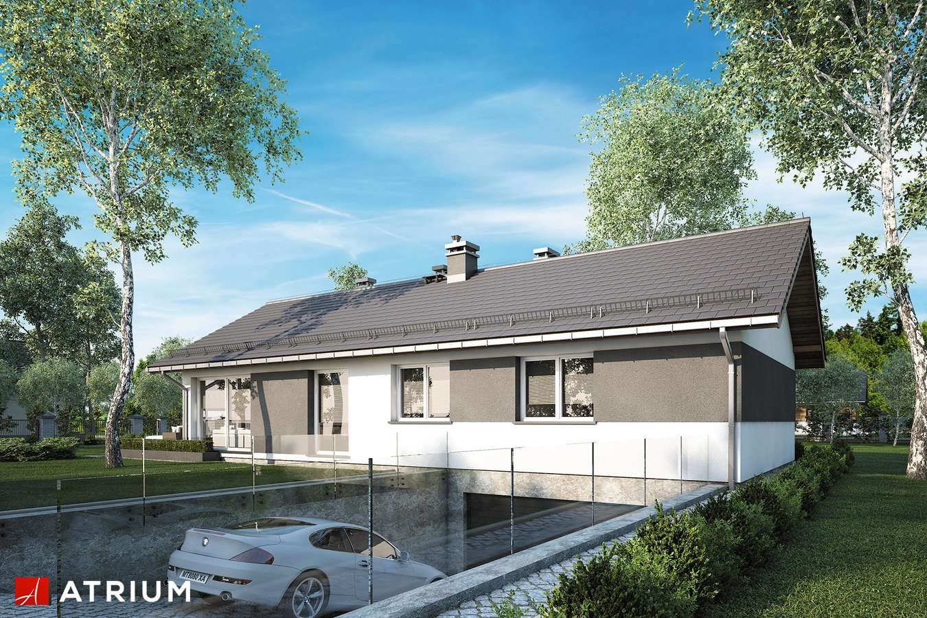 budowa domu Olimp Plus III odbicie lustrzane - New-House
