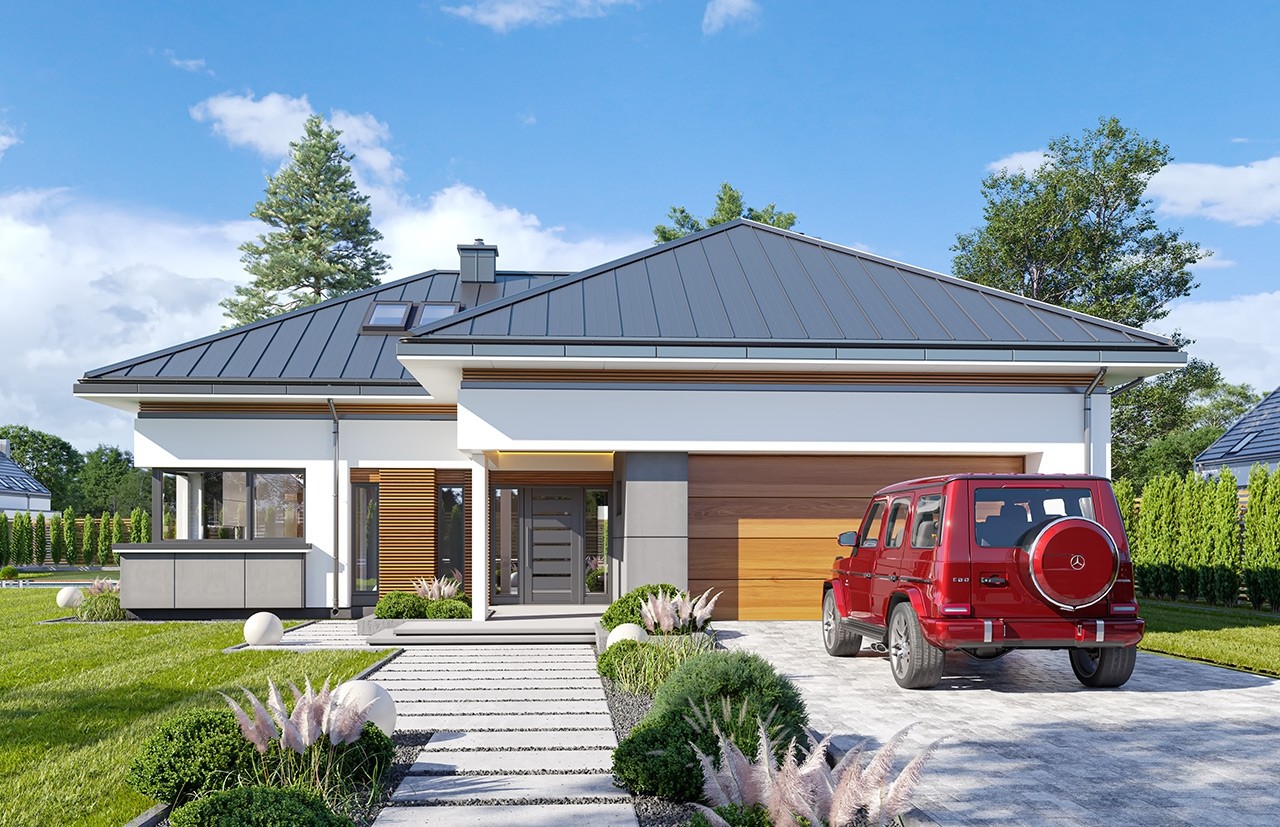 budowa domu - Hiacynt 5 (odbicie lustrzane) - New-House
