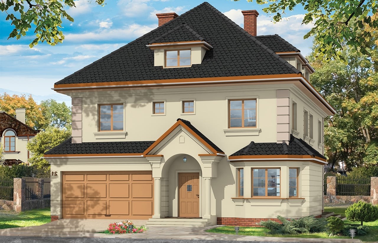 budowa domu - Agat Agat (odbicie lustrzane) - New-House