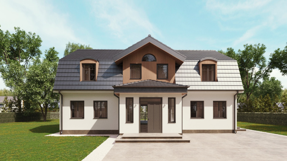 Budowa domu uA64 (odbicie lustrzane) z New-House