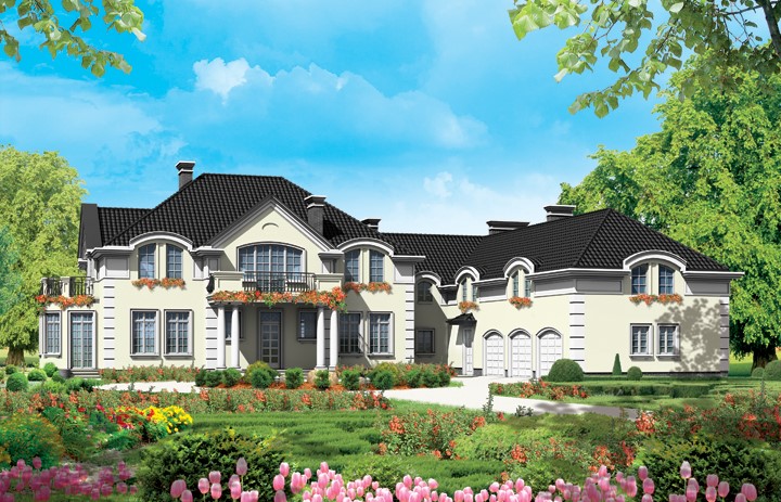 budowa domu Oktavia z basenem (odbicie lustrzane) - New-House