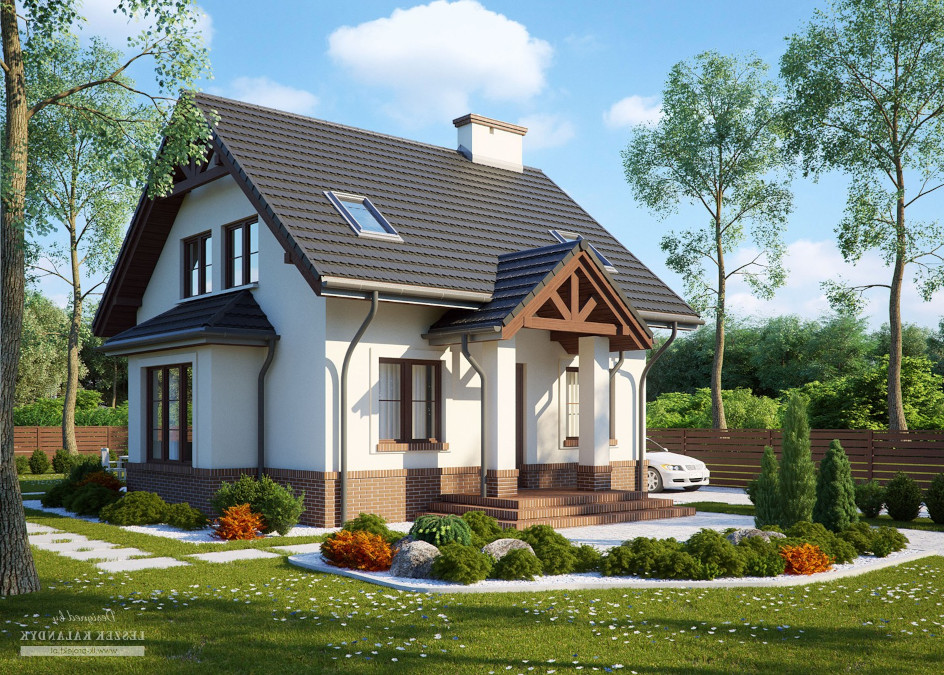 Budowa domu LK&573 (odbicie lustrzane) z New-House