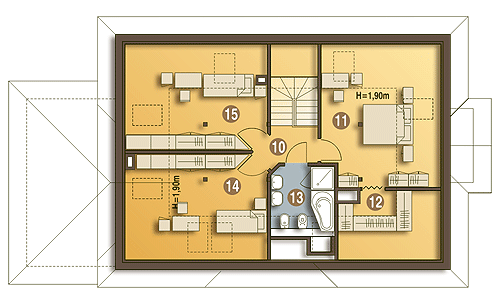 Amelia z garażem 1-st. [A] - miniatura 9