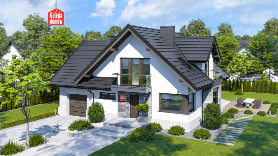 Budowa domu Dom przy Cyprysowej 63 (odbicie lustrzane) z New-House