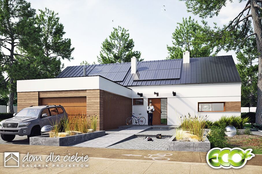 budowa domu Złota z garażem 1-st. [A] - New-House