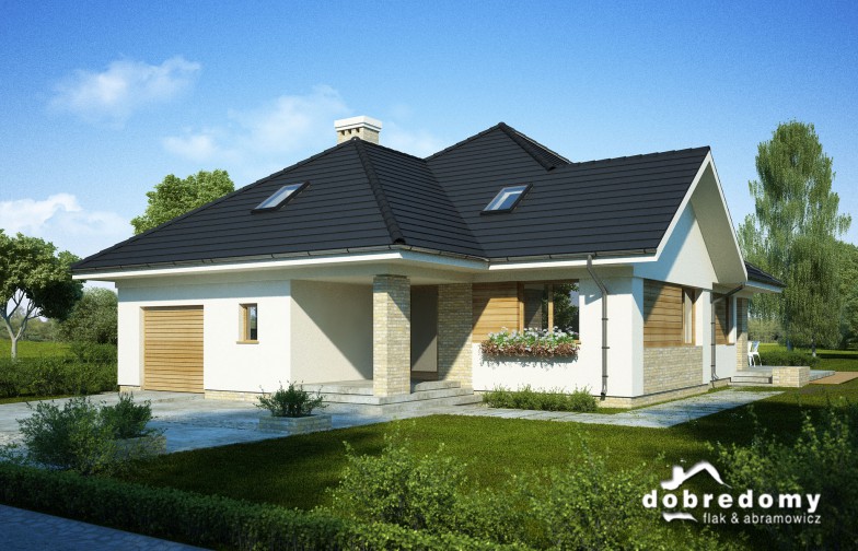 budowa domu Atena II Nowa odbicie lustrzane - New-House