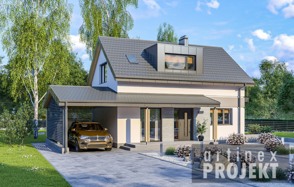 Budowa domu D274 (odbicie lustrzane) z New-House