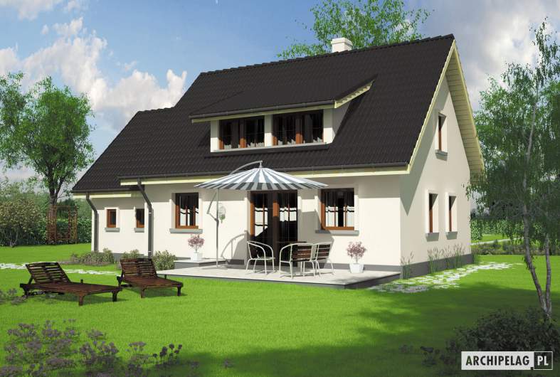 budowa domu Calineczka G1 (lustrzane odbicie) - New-House