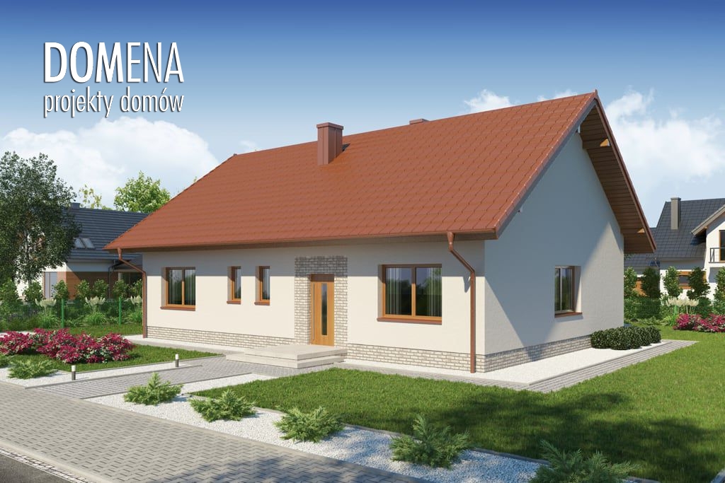 budowa domu Domena 108 (Odbicie lustrzane) - New-House