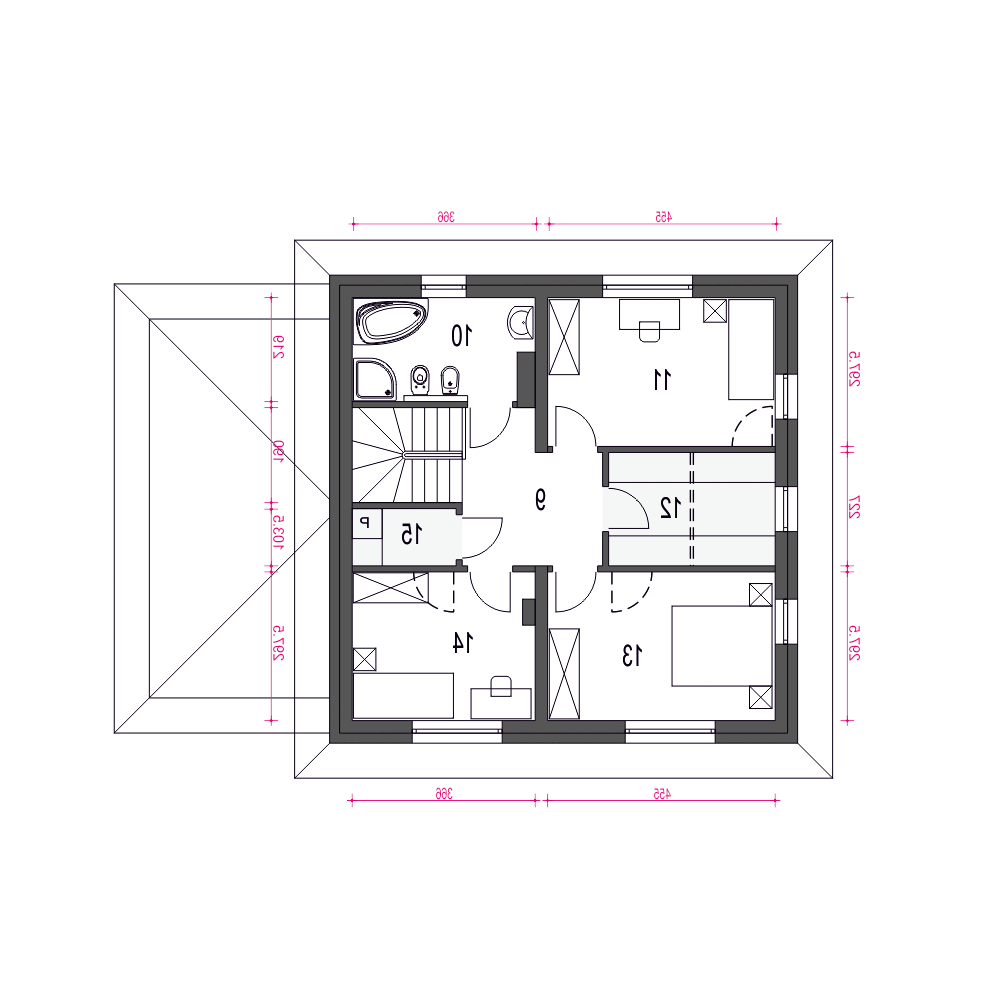 Tadeusz z garażem 1-st. [A] (odbicie lustrzane) - miniatura 9
