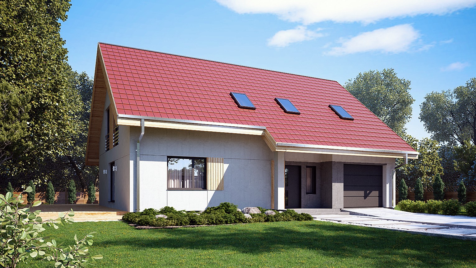 budowa domu uA134v1 - New-House