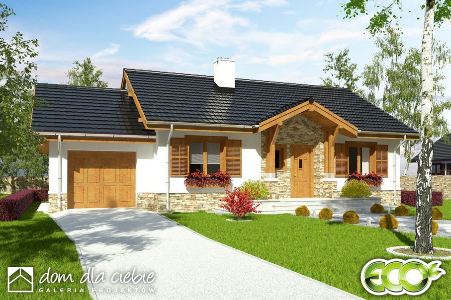 budowa domu Ares z garażem 1-st. [A] - New-House