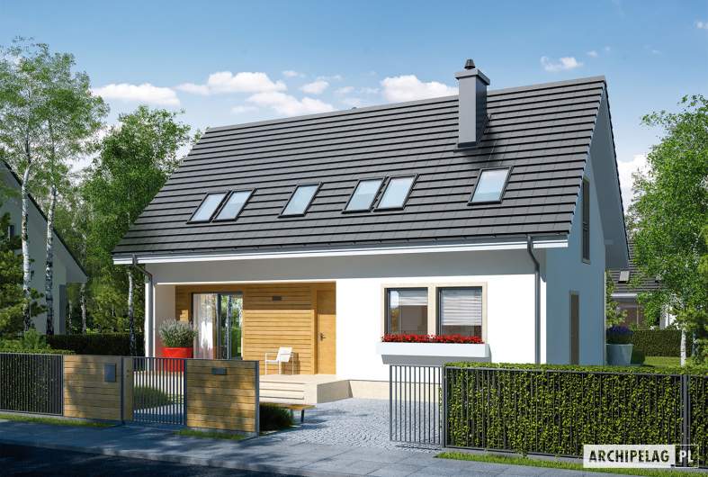 budowa domu E2 II ECONOMIC (wersja B) (odbicie lustrzane) - New-House