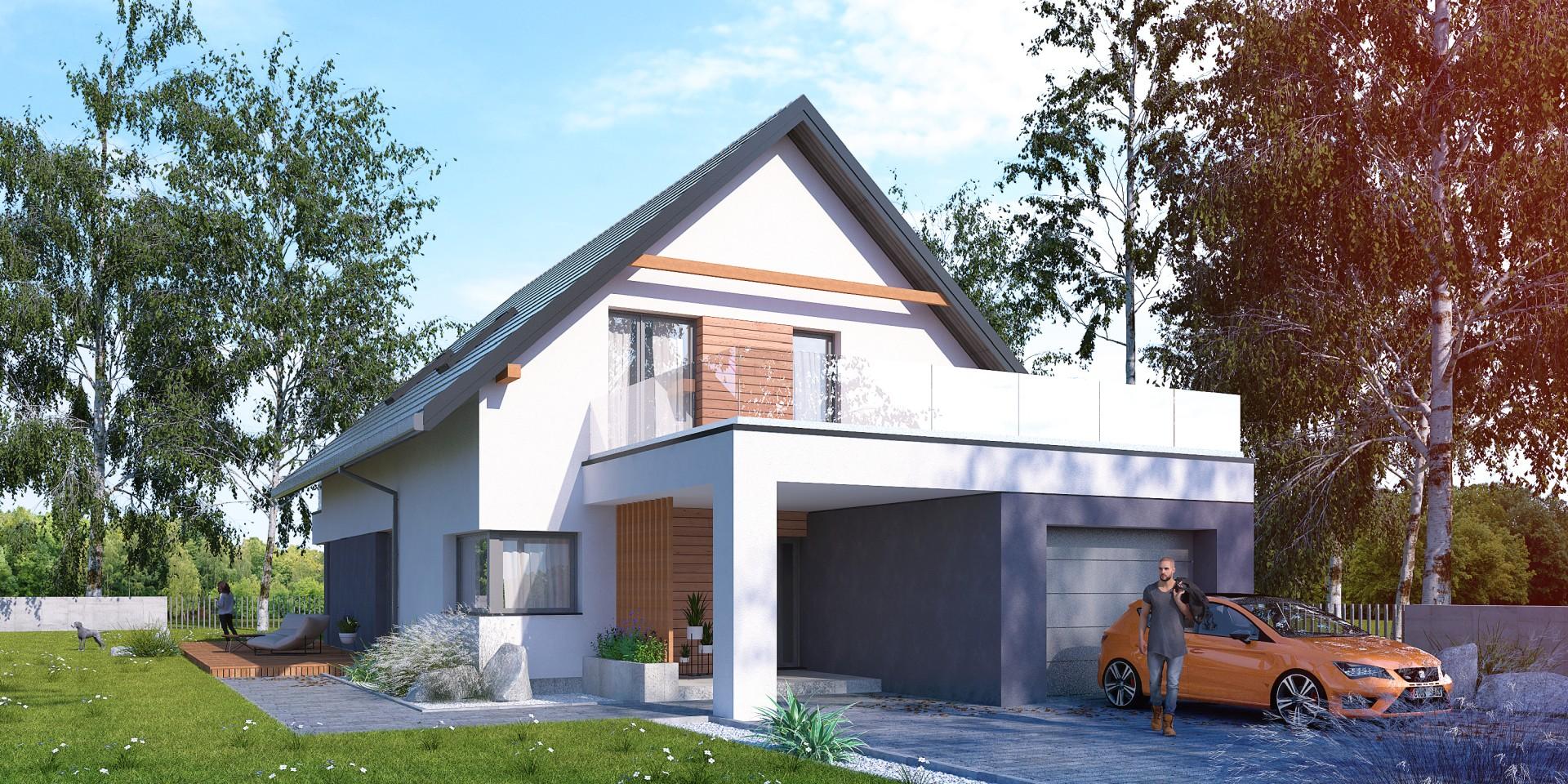 budowa domu Vicinus I G1 (Odbicie lustrzane) - New-House