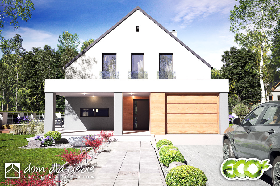 budowa domu Nowalia Mode z garażem 1-st. [A1] - New-House